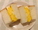 レンジで簡単！喫茶店風ふわふわ厚焼き卵サンド作り方5写真