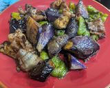 茄子ピーマンと豚バラの甘味噌炒め作り方8写真