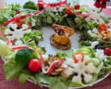 食べて巡る『クリスマス薬膳リースサラダ』作り方14写真
