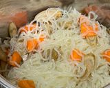 新ごぼうと糸コンの煮物＋サラダに！まめ作り方3写真
