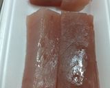ビンチョウマグロとツルムラサキの生春巻き作り方10写真