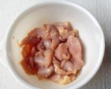 ちぢみほうれん草の鶏むねガリバタチキン作り方1写真