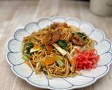 洗い物なしポリCOOK『節水！蒸し焼きそば』作り方14写真