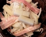 小腹減ったらこれ★ベーコン餅ピザ作り方2写真