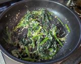 香り豊かなほうれん草の酒粕味噌炒め作り方5写真