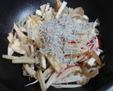 ♬シラス＆きのこ＆林檎のクリームパスタ♬作り方3写真