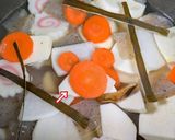 里芋とお餅を入れた炊き込みご飯…薩摩の味作り方2写真