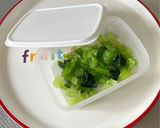 長芋と小松菜の塩昆布桜エビ和え作り方1写真