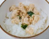 レンチンで即コクうま！鶏みそそぼろ丼作り方3写真