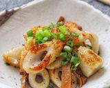 5分！ちくわとメンマの黒こしょうバター炒め作り方4写真