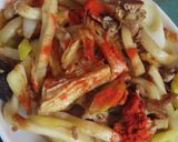 豚肉と棒湯葉と黒木耳の中華風炒めうどん作り方15写真