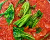 エビほうれん草トマトパスタ♪作り方8写真