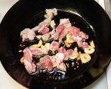 豚肉とごぼうと小松菜のパスタ作り方4写真