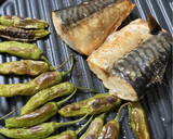 さば塩焼き　ししとう作り方1写真