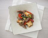 牛肉と厚揚げのオイスター炒め作り方9写真