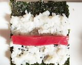 子供も作れる巻きす不要鉄火巻（細巻）作り方1写真