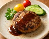 小麦卵乳不使用！塩麹ハンバーグ作り方4写真