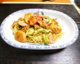 キャベツとアサリの塩やきそば作り方5写真