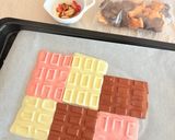 市販のお菓子で簡単マーブル割れチョコ作り方2写真