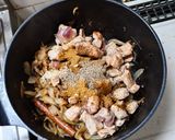 豚角と青菜たっぷりスリランカ風ビリヤニ作り方10写真