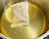 美活⭐︎薬膳効果⭐︎金針葉としじみの味噌汁作り方1写真
