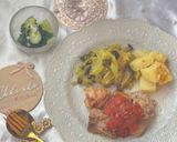 塩麹でやわらか♡鶏もも肉のトマトソテー作り方7写真
