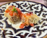 ウズベキスタン♡春巻の皮で蒸し餃子ハスブ作り方13写真