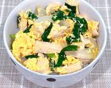【健康飯！】簡単丼⭐︎我が家の鶏ニラ玉丼！作り方5写真