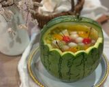 丸ごとすいか フルーツポンチ作り方5写真