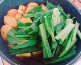 ＊小松菜と練り物と玉子焼きのさっと煮＊作り方3写真