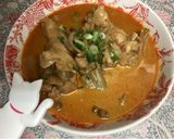 簡単！手羽元出汁の麻婆胡麻ミルクスープ作り方2写真