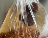 紫もち麦入り鶏とごぼうの腸活炊き込みご飯作り方1写真