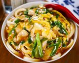 行列のできる🍜とろとろニラ玉あんかけうどん🤩作り方7写真