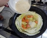 白菜とウインナーのクリーム鍋作り方3写真