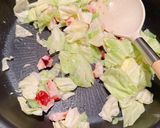 タコとキャベツのバター炒めご飯作り方3写真