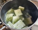 青さのり(青のり)と豆腐の翡翠スープ作り方4写真