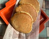 栄養満点💯黒ゴマとチーズのホットケーキ作り方9写真