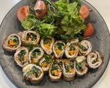 豚肉ぐるぐるチーズ野菜巻き作り方10写真