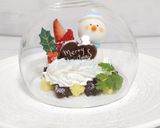 スノードームみたいな簡単クリスマスケーキ作り方6写真