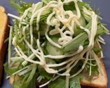【簡単朝食】水菜のツナホットサンド作り方4写真