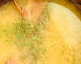 削り節味噌汁●めんつゆプラスの味噌汁作り方2写真