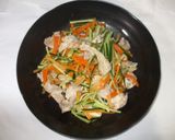 鶏肉の梅肉あえサラダ♪簡単レシピ鶏もも肉作り方11写真