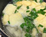 松山あげと豆腐の味噌汁作り方2写真