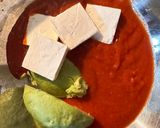 クリームチーズとアボカドの冷製パスタ作り方1写真