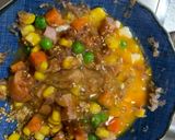 レンジ簡単中華風ミートローフ味炒飯弁当作り方7写真