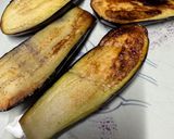 ナスを焼き紫玉ねぎ乗せただけ作り方1写真