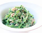 食べやすい【春菊とツナのごまマヨ和え】作り方2写真