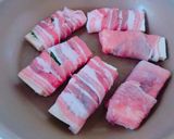 ＊堅豆腐の豚バラ大葉巻き＊作り方2写真