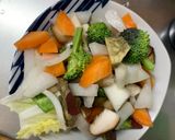 お一人様洋風味噌ドレ味根菜たっぷり野菜炒作り方10写真