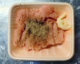 手作り鶏団子と アスパラ 舞茸のケチャップ煮込み作り方3写真